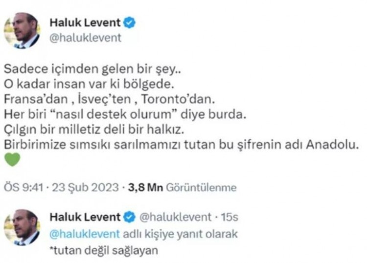 Haluk Levent sosyal medyada yaptığı paylaşımla dikkat çekti
