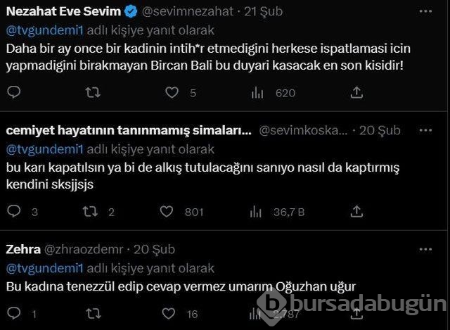 Bircan Bali Oğuzhan Uğur'u hedef aldı!