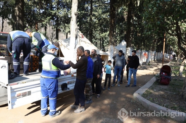 Bursa'dan depremzedeye meyve-sebze 