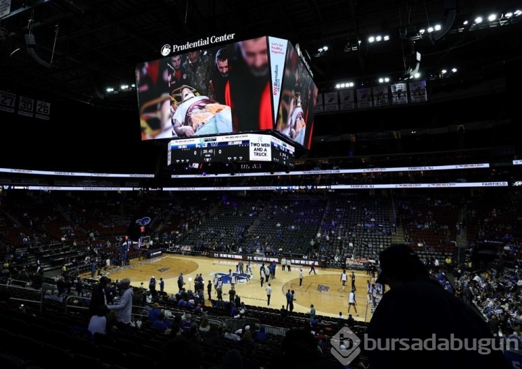 Amerikan Kolej Basketbol Ligi maçında depremzedeler için yardım organizasyonu düzenlendi