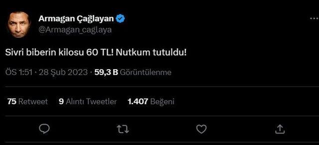 Armağan Çağlayan sivri biberin kilosunu görünce şok oldu!