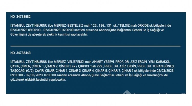 İstanbul'da büyük elektrik kesintisi!