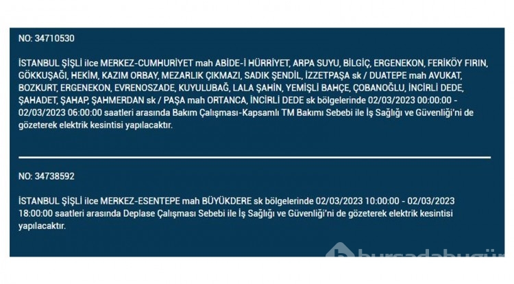 İstanbul'da büyük elektrik kesintisi!