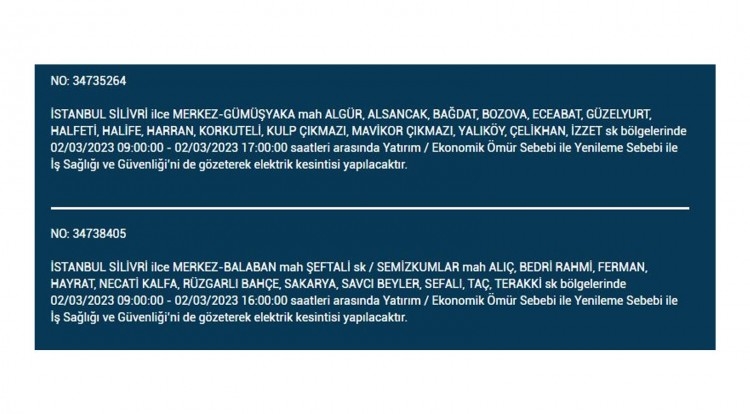 İstanbul'da büyük elektrik kesintisi!