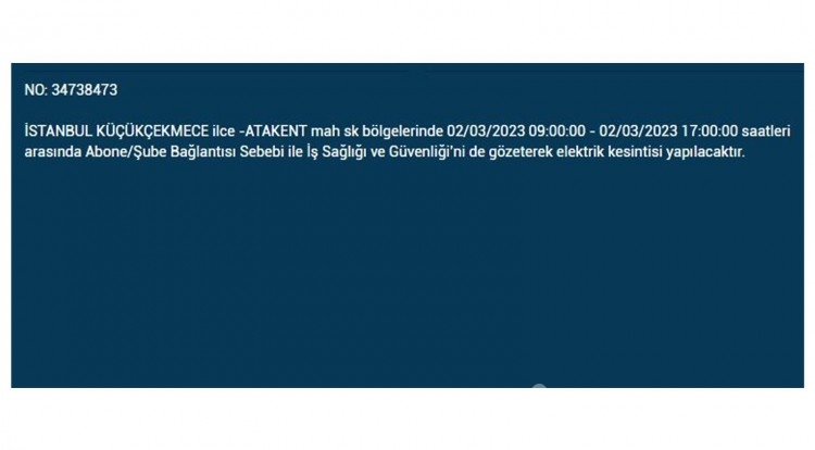 İstanbul'da büyük elektrik kesintisi!