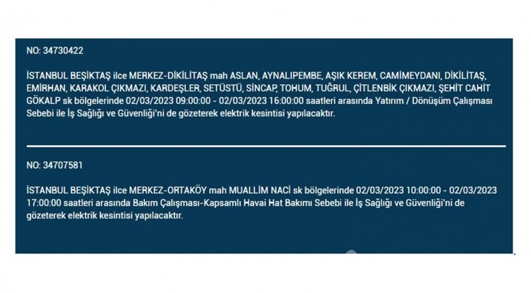İstanbul'da büyük elektrik kesintisi!