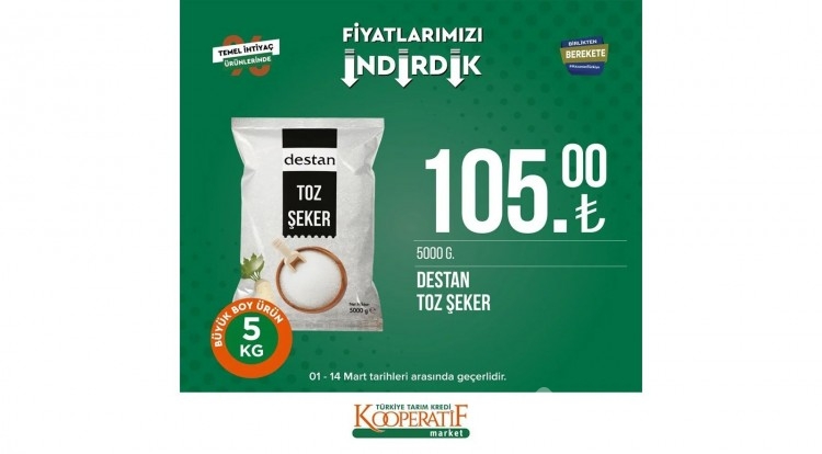 Tarım Kredi Kooperatif Market'te dev indirim!