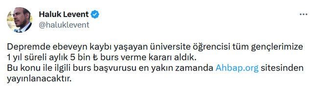 AHBAP Başkanı Haluk Levent açıkladı
