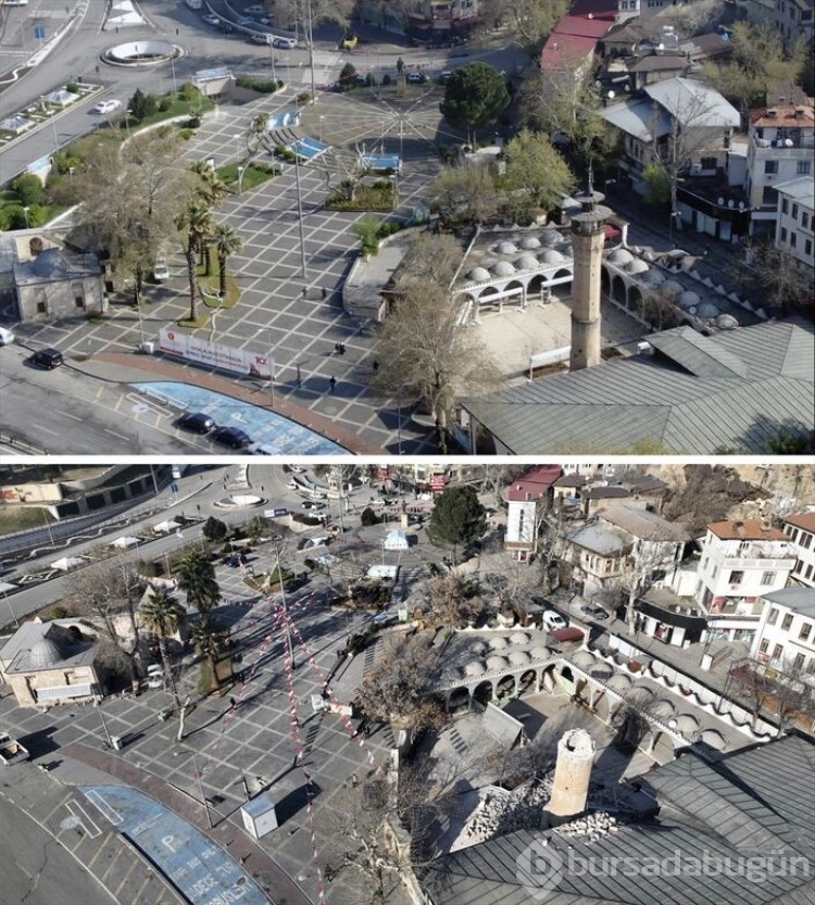 Kahramanmaraş'ta deprem öncesi ve sonrası fotoğraflar yıkımı gözler önüne serdi