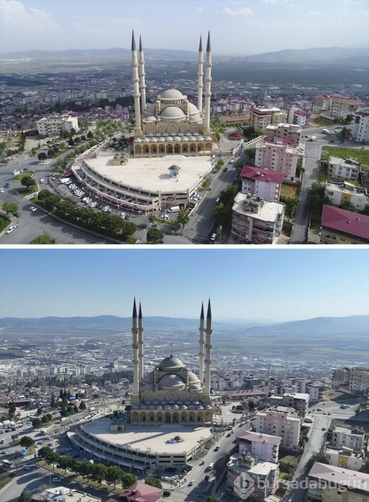 Kahramanmaraş'ta deprem öncesi ve sonrası fotoğraflar yıkımı gözler önüne serdi
