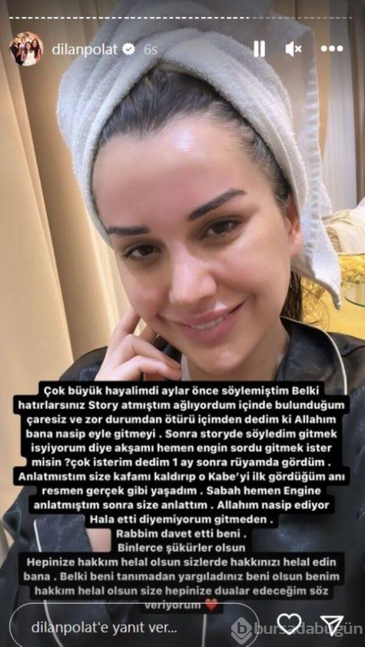 Dilan Polat umreye gitti