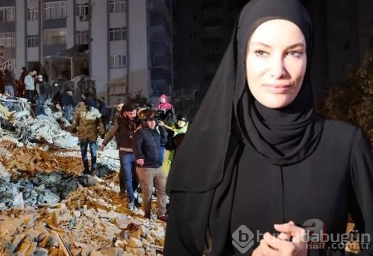 Gamze Özçelik deprem bölgesinde çadır kurdu