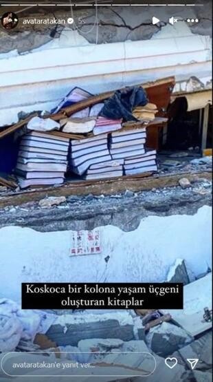 Avatar Atakan'ın deprem paylaşımı dikkat çekti
