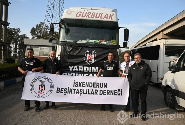 Beşiktaş tribünlerinden atılan oyuncaklar Hatay'a ulaştı