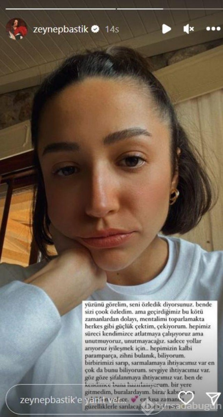 Zeynep Bastık: Biraz kabuğuma çekildim