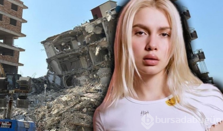 Aleyna Tilki depremzede çocuklara destek oluyor