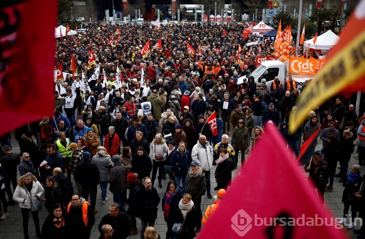 Fransa sokaklarında yeniden greve gidildi
