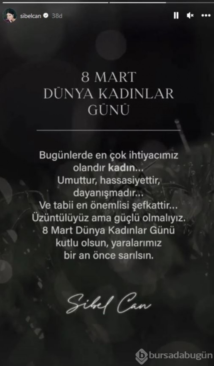Ünlü isimlerden '8 Mart Dünya Kadınlar Günü' paylaşımları
