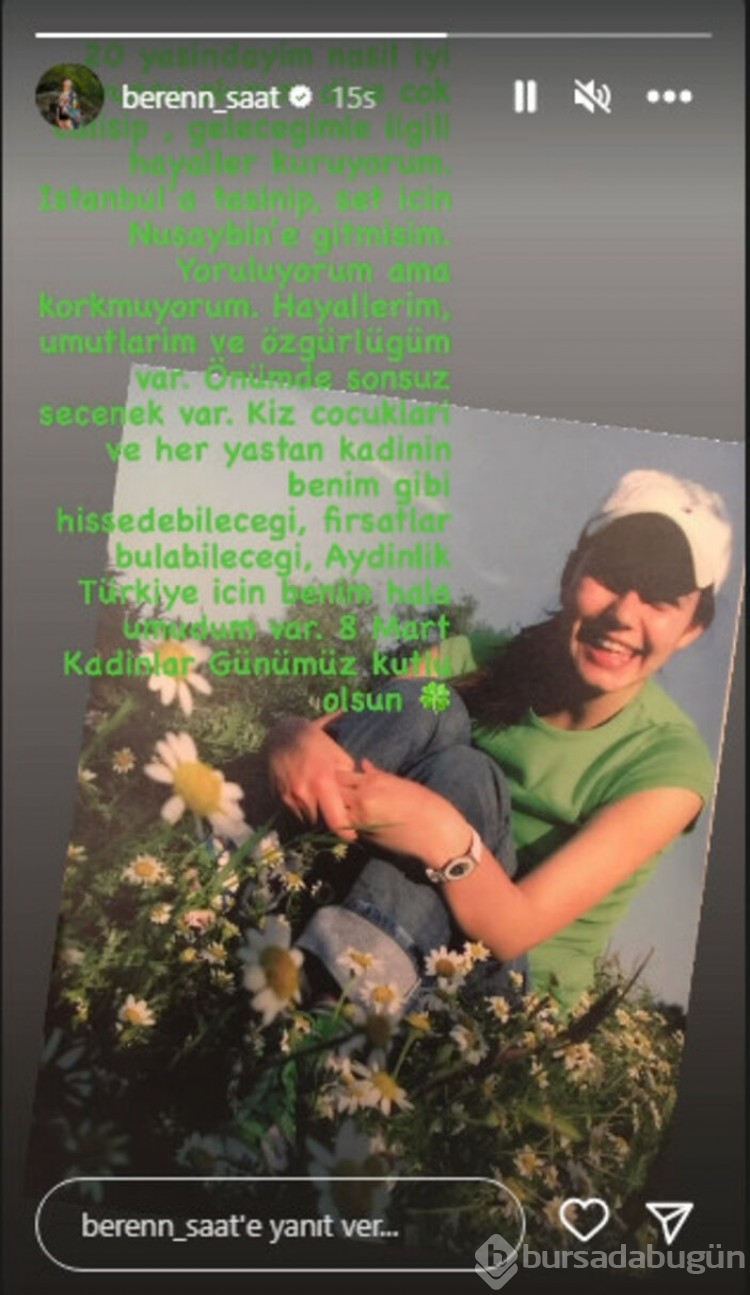 Beren Saat'in Kadınlar Günü paylaşımı beğeni topladı