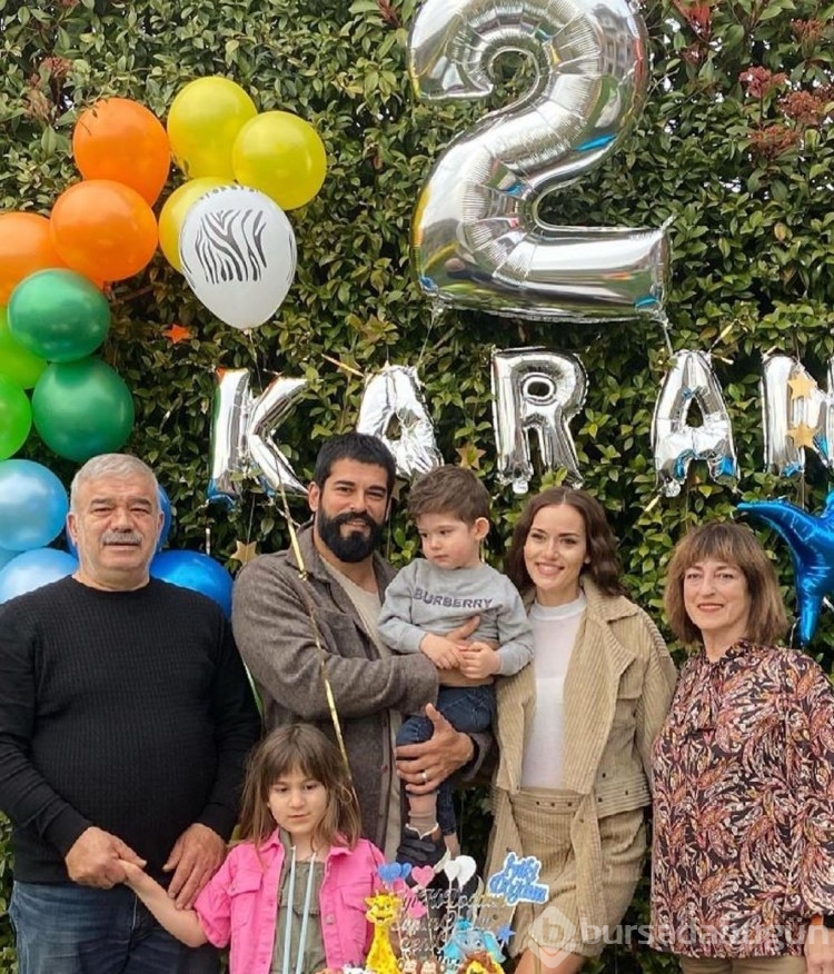 Burak Özçivit'in oğlu Karan dedesinin kopyası! 