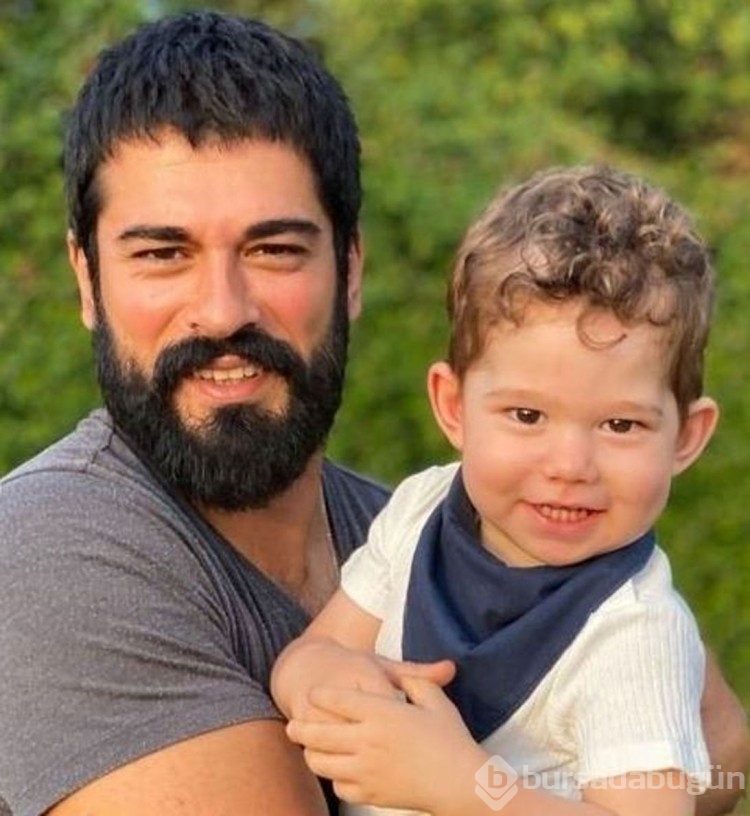 Burak Özçivit'in oğlu Karan dedesinin kopyası! 