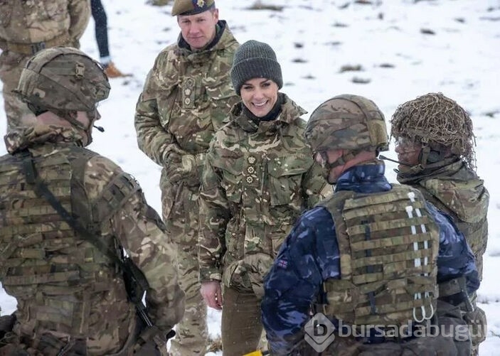 Kate Middleton askeri tatbikata katıldı
