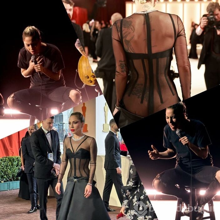 Lady Gaga'yı gören Oscar fotoğrafçısı yere düştü