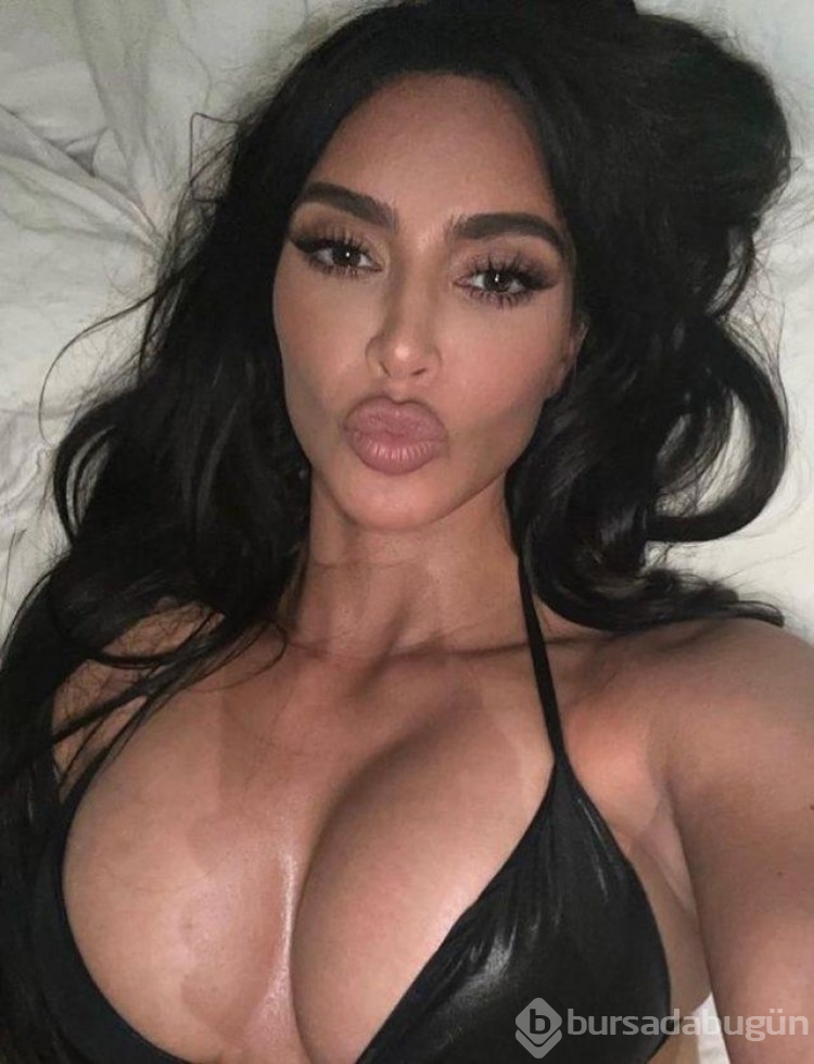 Kim Kardashian'ın yatak pozuna beğeni yağdı!