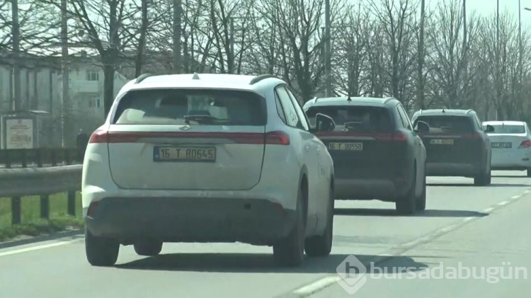 Türkiye'nin yerli otomobili Togg Bursa yollarında görüntülendi
