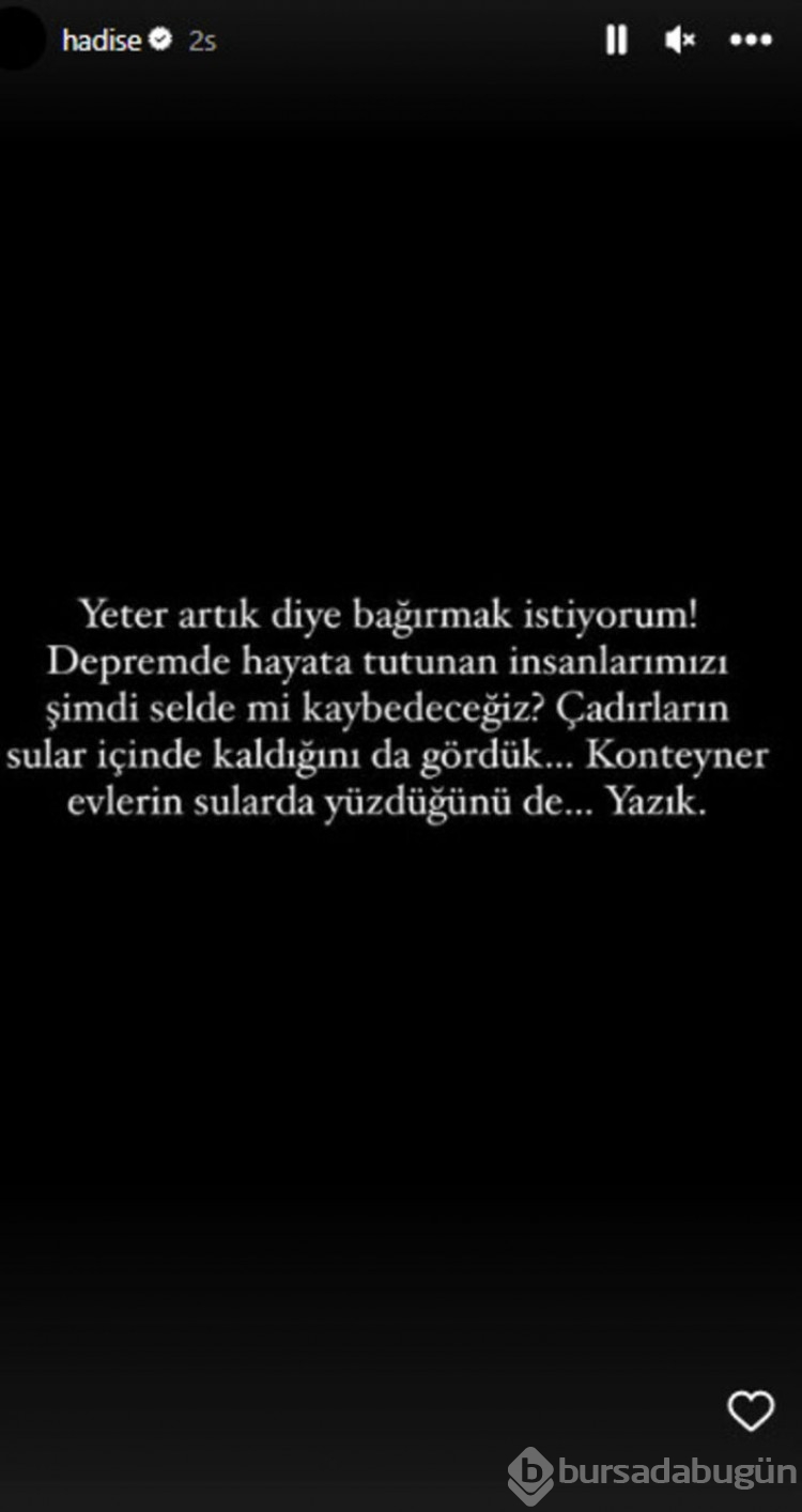 Hadise: Yeter artık