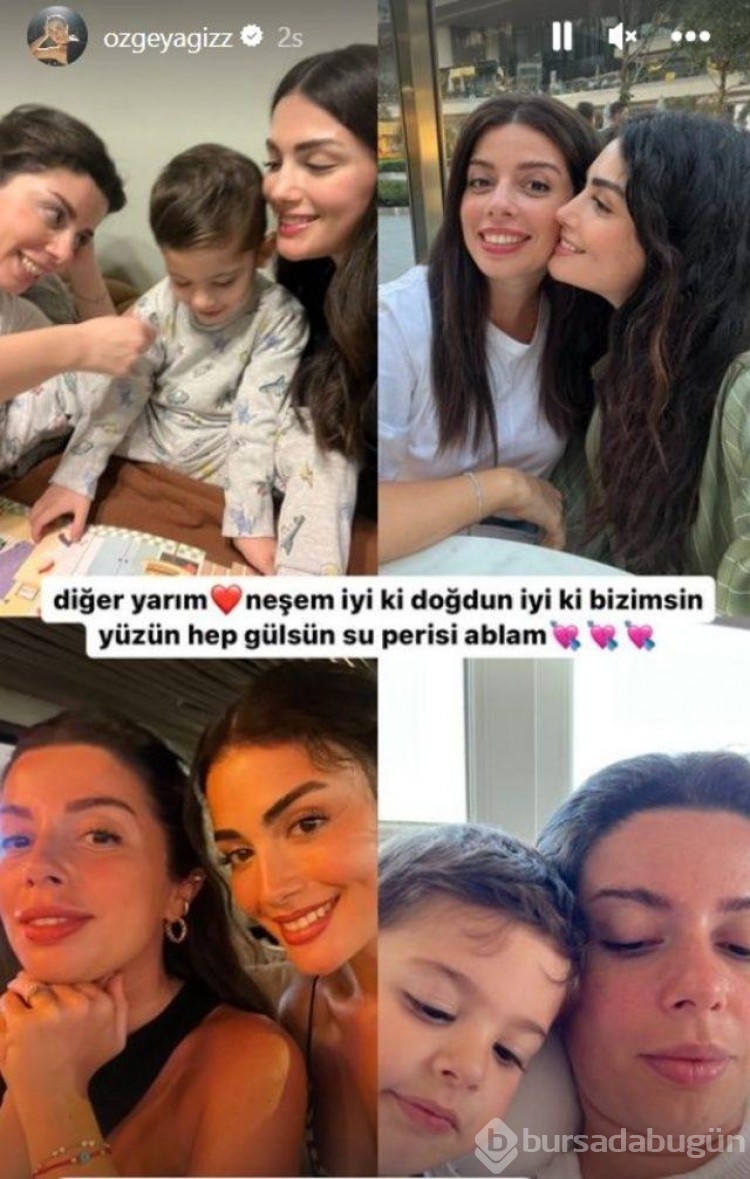 Oyuncu Özge Yağız'ın ablasını görenler bir daha baktı!