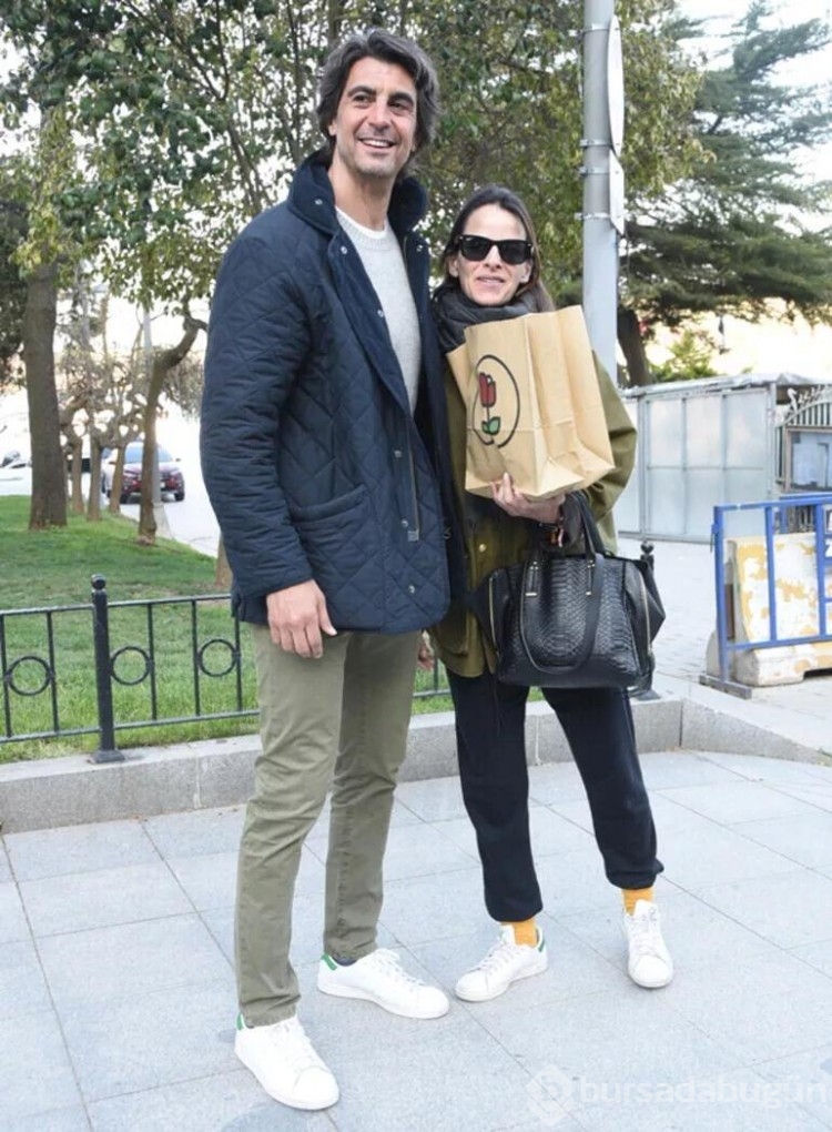 Eski basketbolcu İbrahim Kutluay sosyetik güzel Edvina Sponza ile Bebek'te görüntülendi