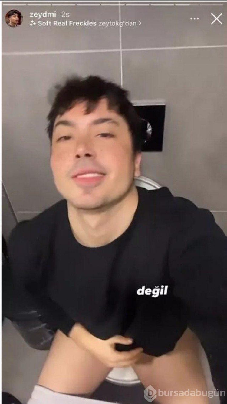 Kısmetse Olur'un eski yarışmacısı Zeyd tuvalette paylaşım yaptı! 