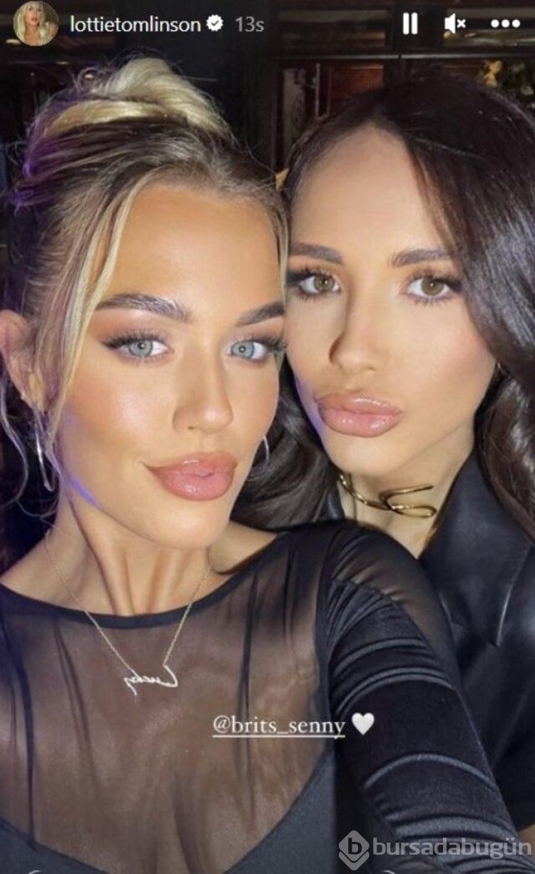 Ünlü model Lottie Tomlinson göğüs dekoltesiyle büyüledi