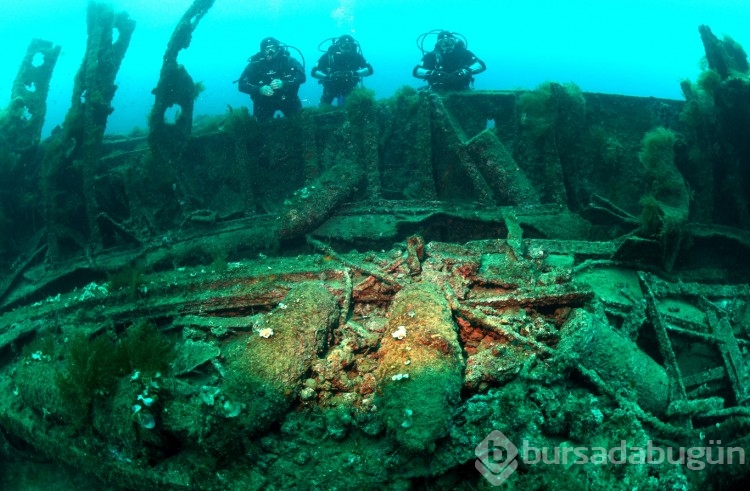 Çanakkale Savaşları'ndan kalma gemiler görüntülendi
