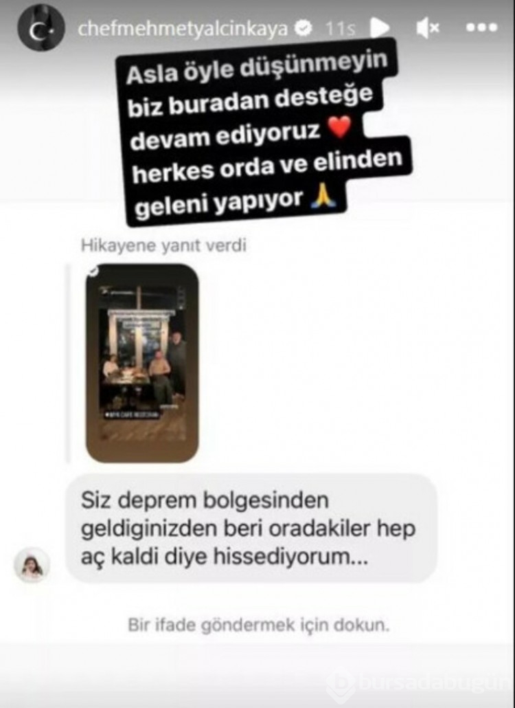 Şef Mehmet Yalçınkaya deprem bölgesi ile ilgili soruları cevapladı