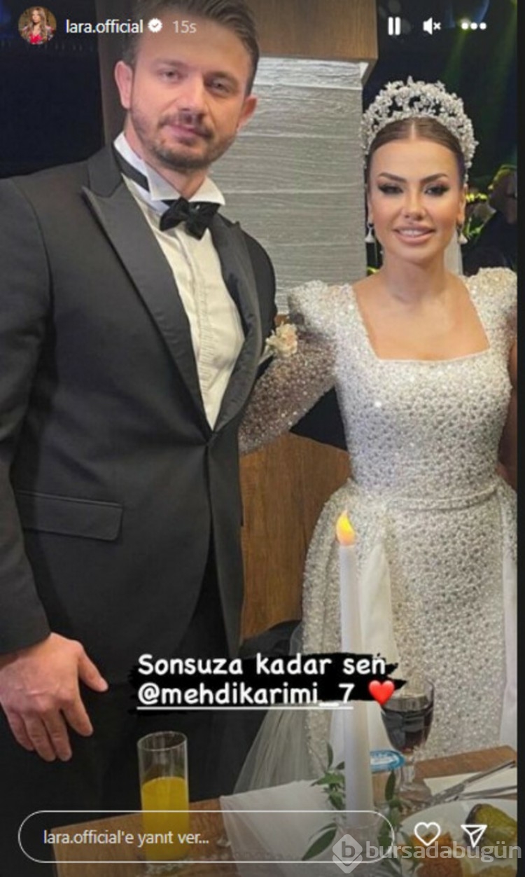Şarkıcı Lara voleybolcu Mehdi Karimi ile dünyaevine girdi