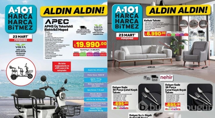 A101 kataloğunda elektrikli moped!