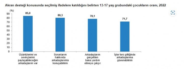 TÜİK, 2022 yılı çocuk araştırması sonuçları
