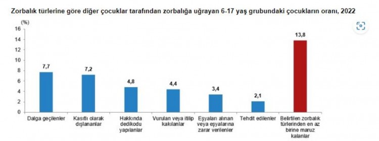 TÜİK, 2022 yılı çocuk araştırması sonuçları