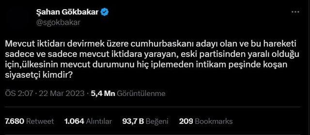 Komedyen Şahan Gökbakar'ın Muharrem İnce paylaşımı dikkat çekti