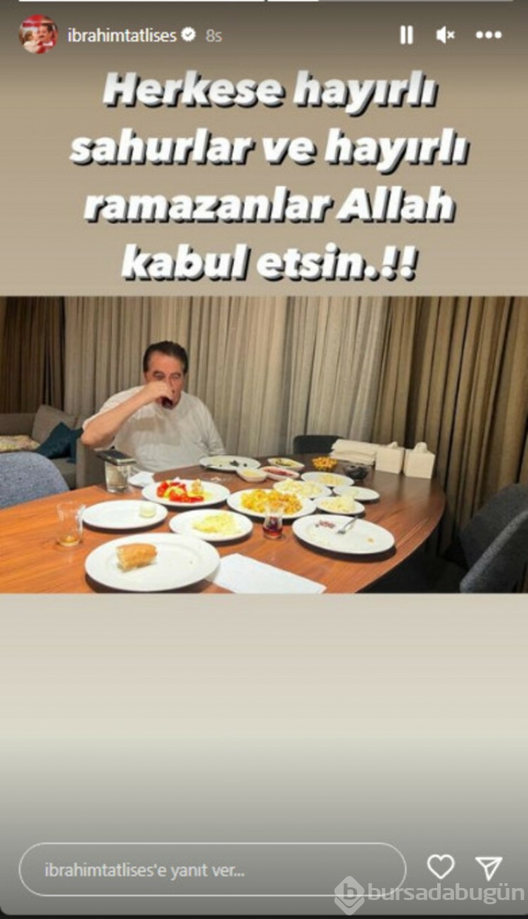 İbrahim Tatlıses'ten Ramazan'a özel paylaşım
