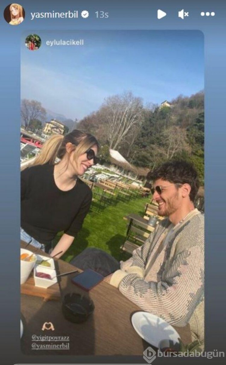 Yasmin Erbil ve Yiğit Poyraz dudak dudağı poz verdi