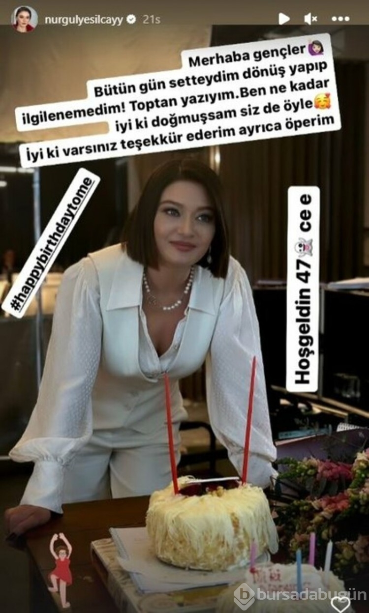Nurgül Yeşilçay 47 yaşına bastı

