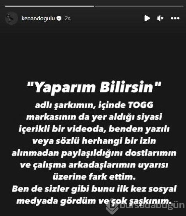 Kenan Doğulu klibi izleyince şok oldu