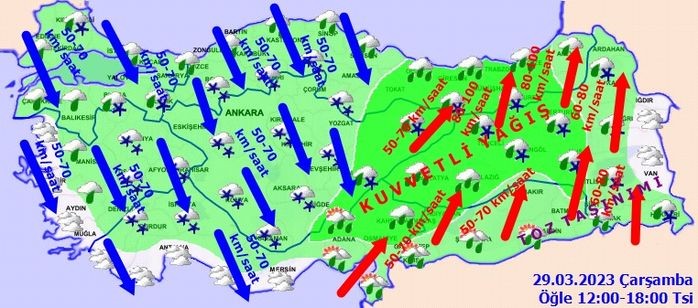 Sağanak ve fırtına bekleniyor