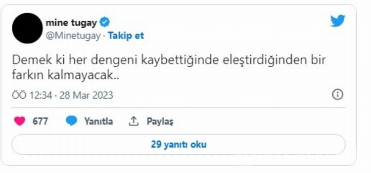 Mine Tugay Muharrem İnce'ye sert eleştiride bulundu