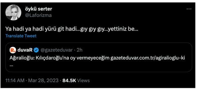 Sunucu Öykü Serter'den siyasilere sert sözler!
