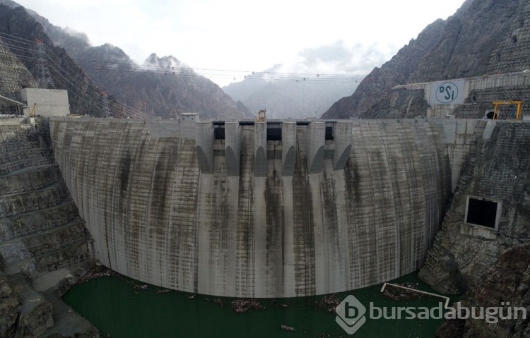 Artvin'in Yusufeli Barajı'nda su seviyesi 90 metreyi geçti
