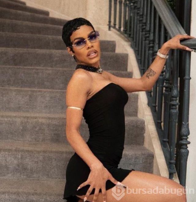 Ünlü şarkıcı Teyana Taylor mini elbisesiyle mest etti!